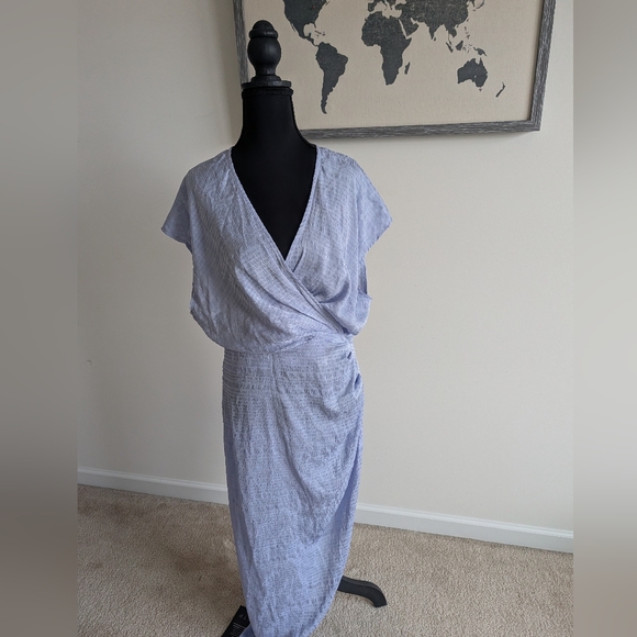 NWT Astr Asymmetrical Dress in Light Gray